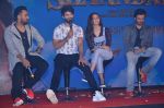 Alia Bhatt, Shahid Kapoor, Vikas Bahl at Shaandaar Trailor launch in Taj Land